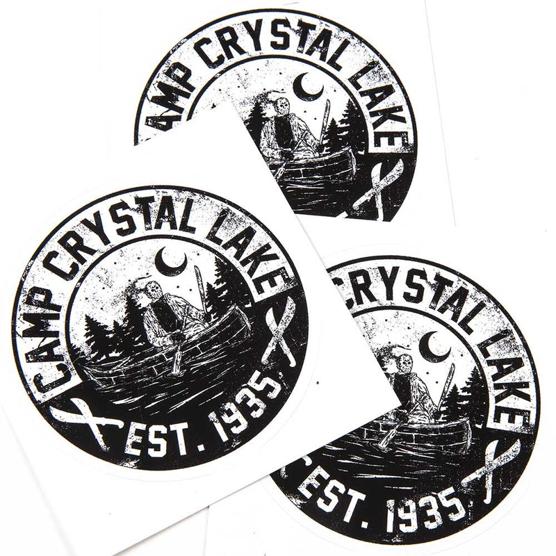 camp crystal lake horror sticker