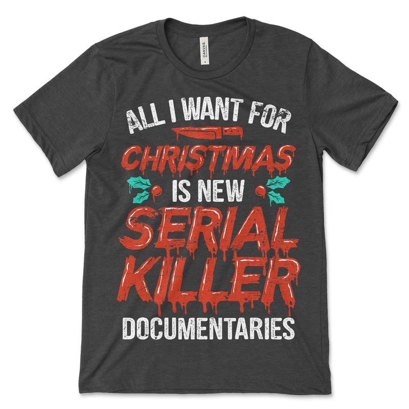 Documentaries Serial Killer Christmas Shirt