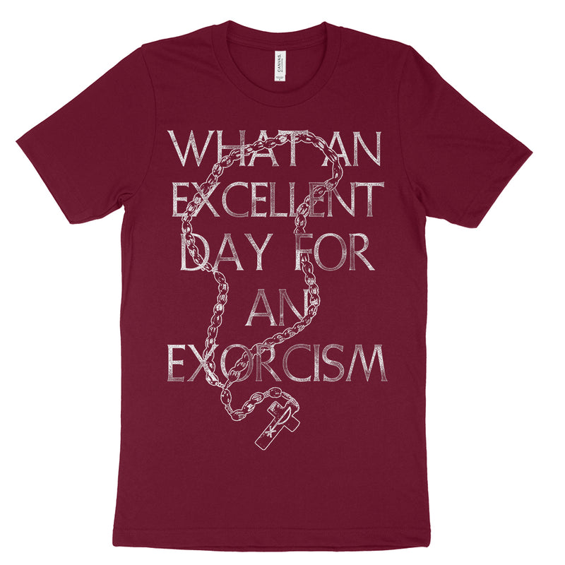 What an excellent day for an exorcism horror exorcist t-shirt