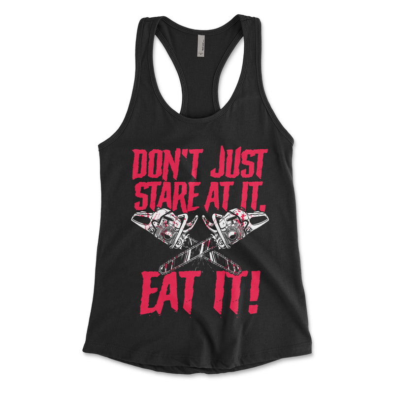 Don't Just Stare At It Eat It American Psycho Tank Top