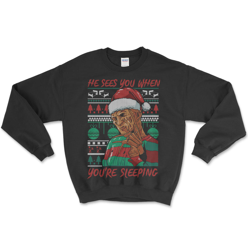 He Sees You Freddy Christmas Sweatshirt