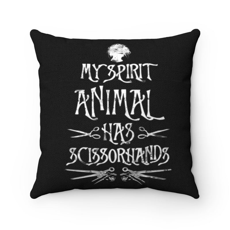 Spirit Animal Scissorhands Merch Pillow
