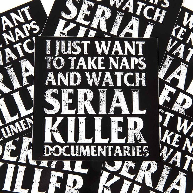 serial killer documentaries sticker