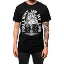 light up my life leather face texas chainsaw shirt