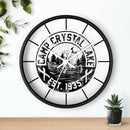 Camp Crystal Lake Wall Clock Color Black Black Hands