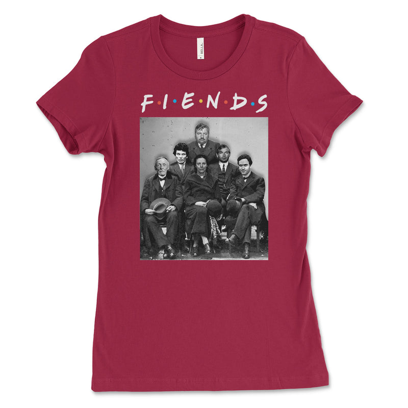 Fiends Friends Serial Killers Womens T Shirt