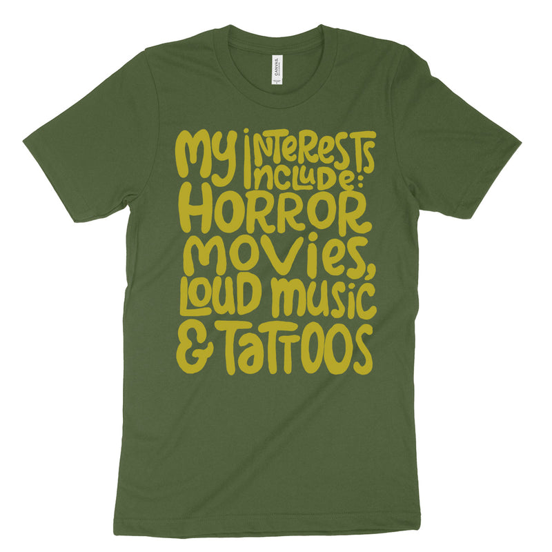 Horror Loud Music Tattoos Tee Shirt