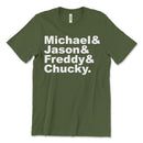 Horror Names Tee Shirt