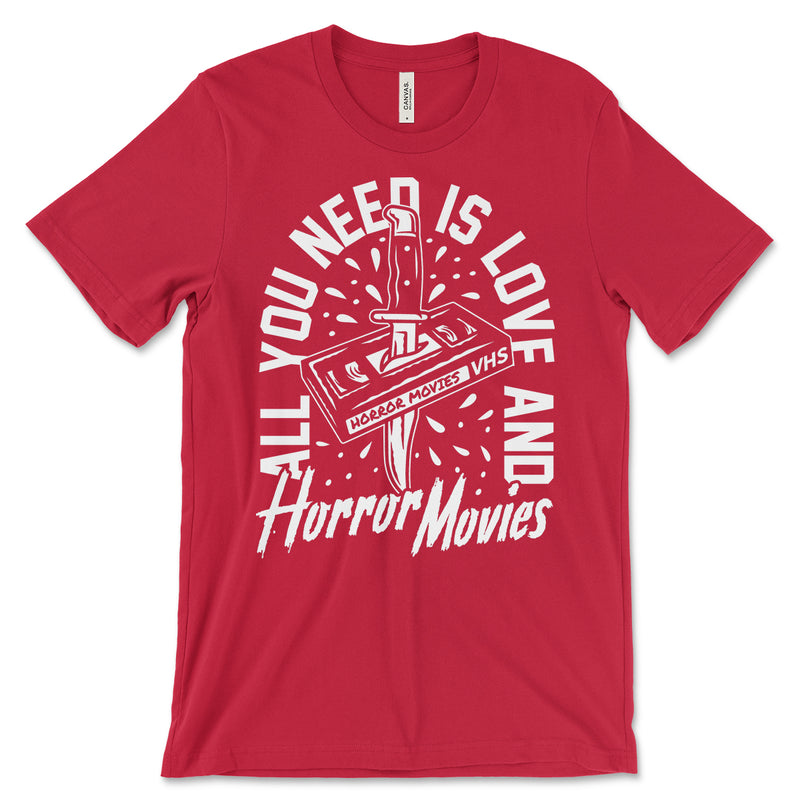 Love And Horror Movies Shirt