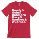 Serial Killers Tee Shirt